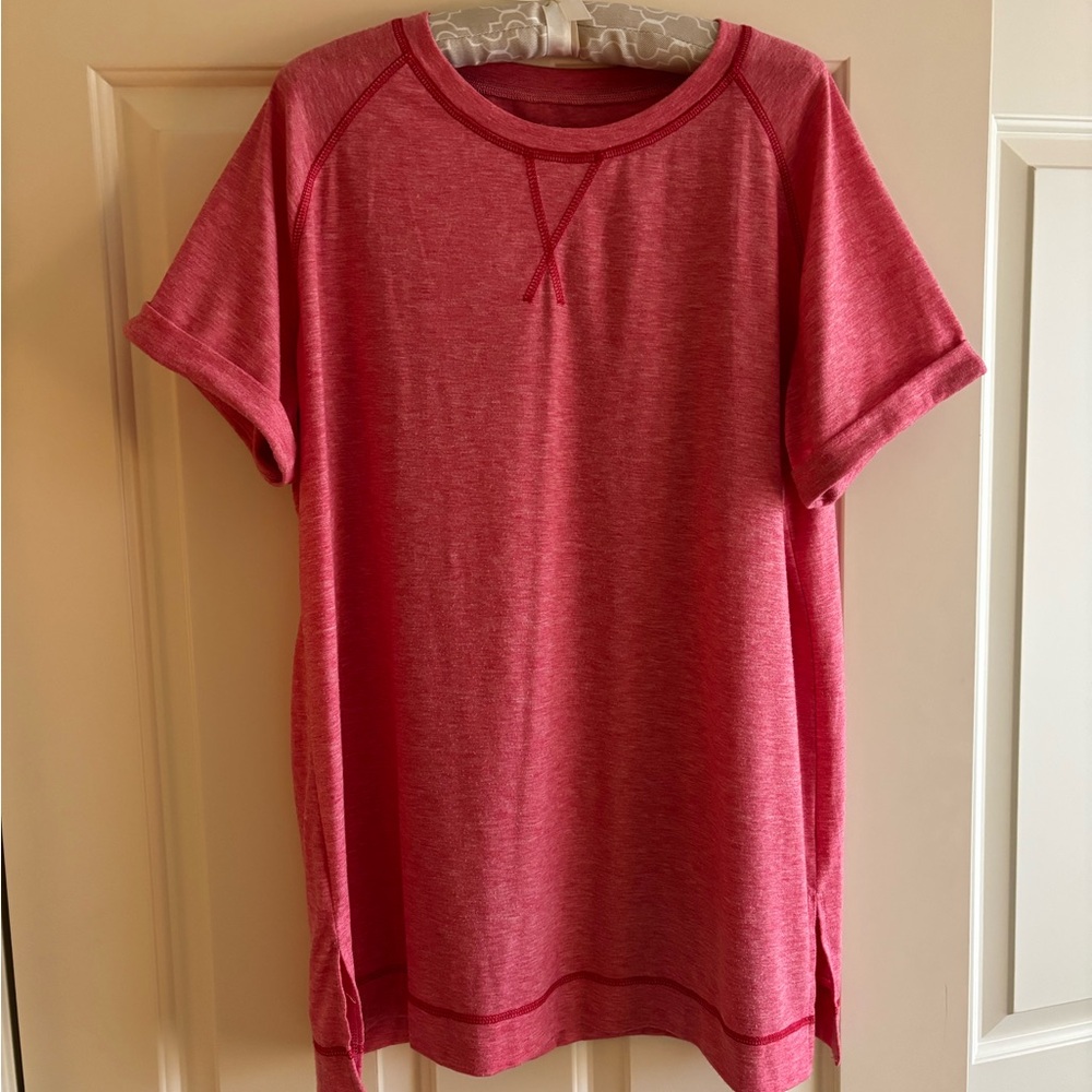 Casual Pink Short Sleeve Top